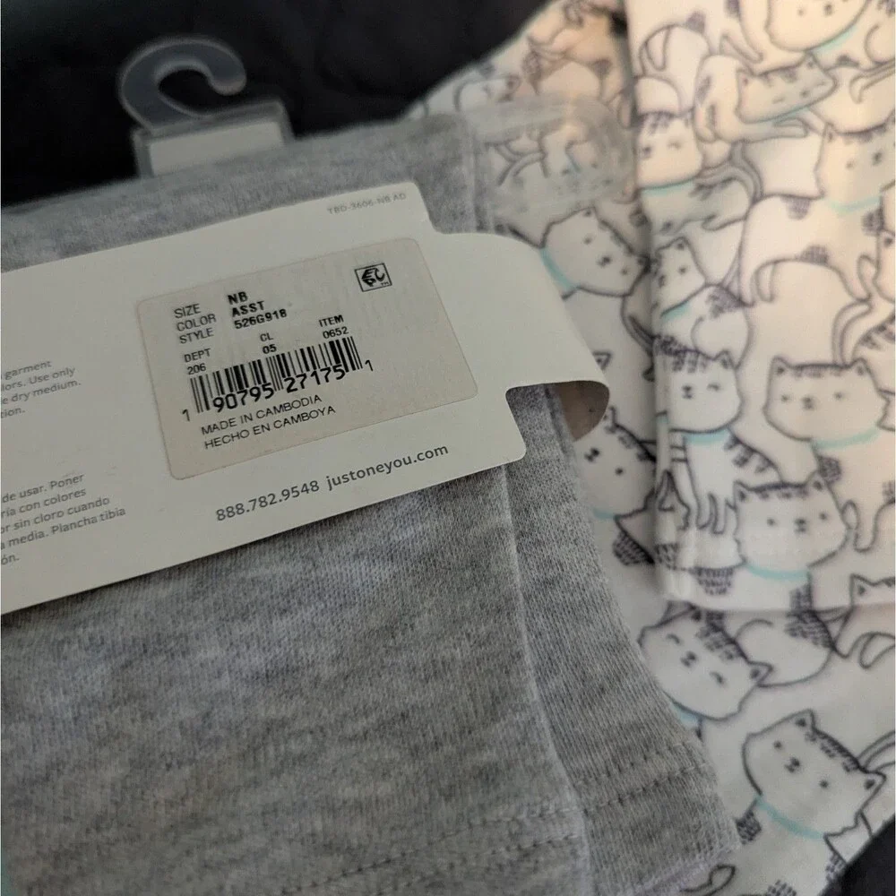 Newborn 3 pc set Just one you (New) Cats